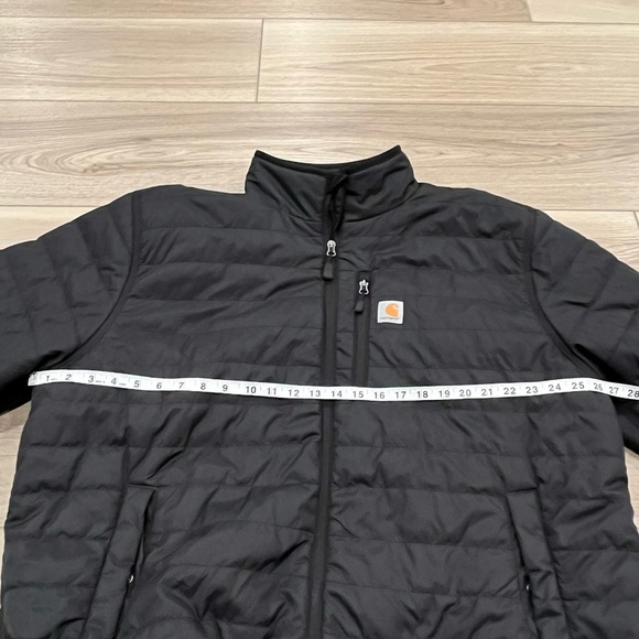 Carhartt Jacket Mens 2XL Black Puffer Gilliam Rain Defender Quilted Workwear - Picture 3 of 8